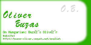 oliver buzas business card